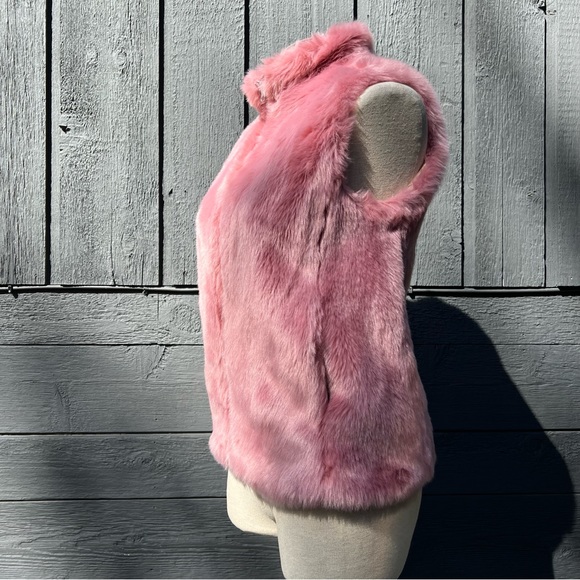 J.Crew Faux Fur Vest, Dusty Rose, NWOT - Picture 3 of 15